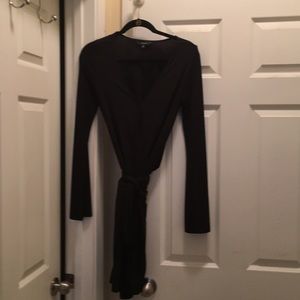 Express Black Wrap Dress